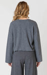 Room 34 Ribbed Cardigan - Charcoal Heather