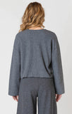 Room 34 Ribbed Cardigan - Charcoal Heather