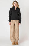 Room 34 Half Zip Cable Sweater - Black