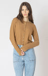 Dex Easy Crewneck Cardigans - Toffee