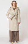 Room 34 Belted Hooded Coat - Stone