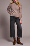 Tribal Mock Neck Sweater - Wood