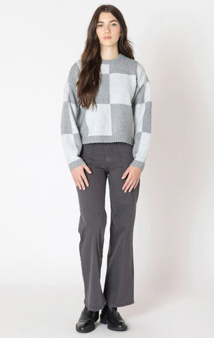 Dex Colorblock Sweater - Healther Grey Block
