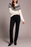 Tribal Sophia Pull On Straight Jeans W/Pockets - Black