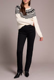 Tribal Sophia Pull On Straight Jeans W/Pockets - Black