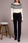 Tribal Sophia Pull On Straight Jeans W/Pockets - Black