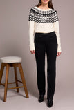 Tribal Sophia Pull On Straight Jeans W/Pockets - Black