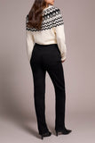 Tribal Sophia Pull On Straight Jeans W/Pockets - Black