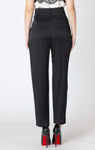 Dex Women's Straight Leg Satin Pant - Black