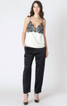 Dex Women's Lace Trim Cami - Ecru