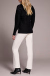 Tribal Women's TurtleNeck High Low Sweater W/ Side Slits - Black