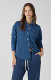 Dex Washed Knit Shirt - Washed Indigo