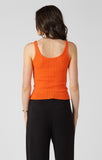 Dex Snoopneck Ribbed Sweater Tank - Orange Brust