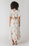 Room 34 Short Sleeve Maxi Dress - Mix Floral