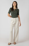 Room 34 Scuba Knit Trouser - Matte Pearl