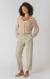 Room 34 Textured Button Front Cardigan - Natural