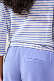 Tribal 3/4 Sleeve Boat Top W/Knot - Baja Blue