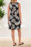 Tribal Reversible Aline Dress W/Pockets - Black