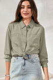 Tribal Flowy Overshirt - DK Cactus Clay