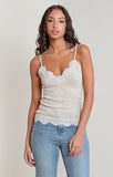 DEX Lace Cami - Heather Oatmeal