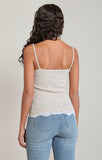 DEX Lace Cami - Heather Oatmeal
