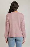 DEX V Neck Sweater- Dusty Rose