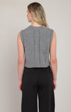 Room 34 Cable Knit Sweater Vest- Grey