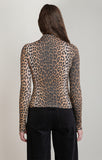DEX Leopard Mock Neck Top- Leopard
