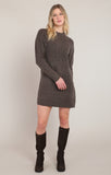 Room 34 Cable Knit Dress- Chestnut Heather