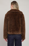 Room 34 Faux Fur Coat-Minky Brown