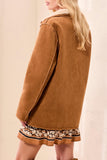 Tribal Reversible Coat- Walnut