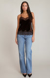 DEX Velvet Lace Cami- Chocolate