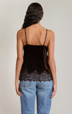 DEX Velvet Lace Cami- Chocolate