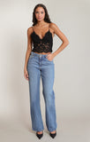 DEX  Embroidered Lace Cami Top- Black