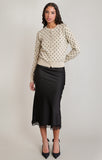 DEX Satin Lace Skirt- Black