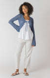 Room 34 Tie Front Crochet Cardigan