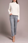 Tribal Mock Neck Sweater - Cream