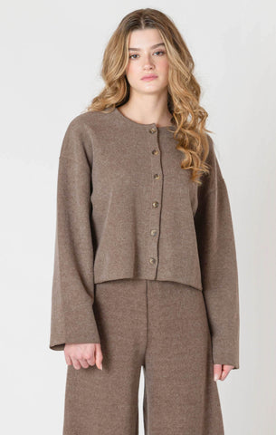 Room 34 Women's Cardigan - Mocha Heather