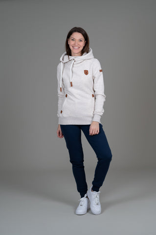 Wanakome Women's Pull Over Hoodie - Heather Oatmeal