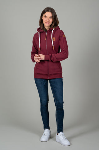 Wanakome Women's Full Zip Hoodie - Grape