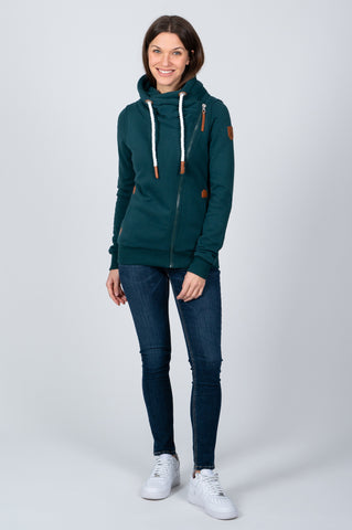 Wanakome Women's Full Zip High Collar - Pine Ridge