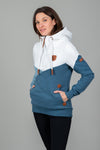 Wanakome Women's Color Block Pullover - Indigo Fade Mix