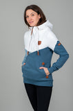 Wanakome Women's Color Block Pullover - Indigo Fade Mix