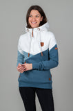 Wanakome Women's Color Block Pullover - Indigo Fade Mix