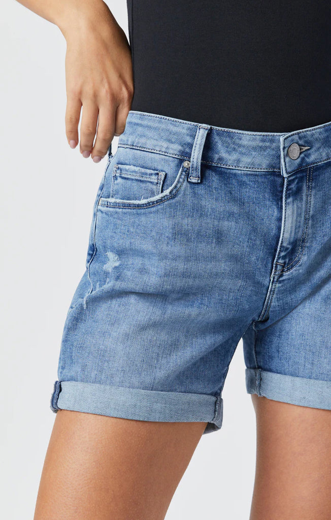 Boyfriend shorts denim deals
