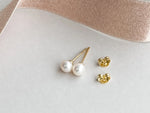 "Peace" Pearl Earrings