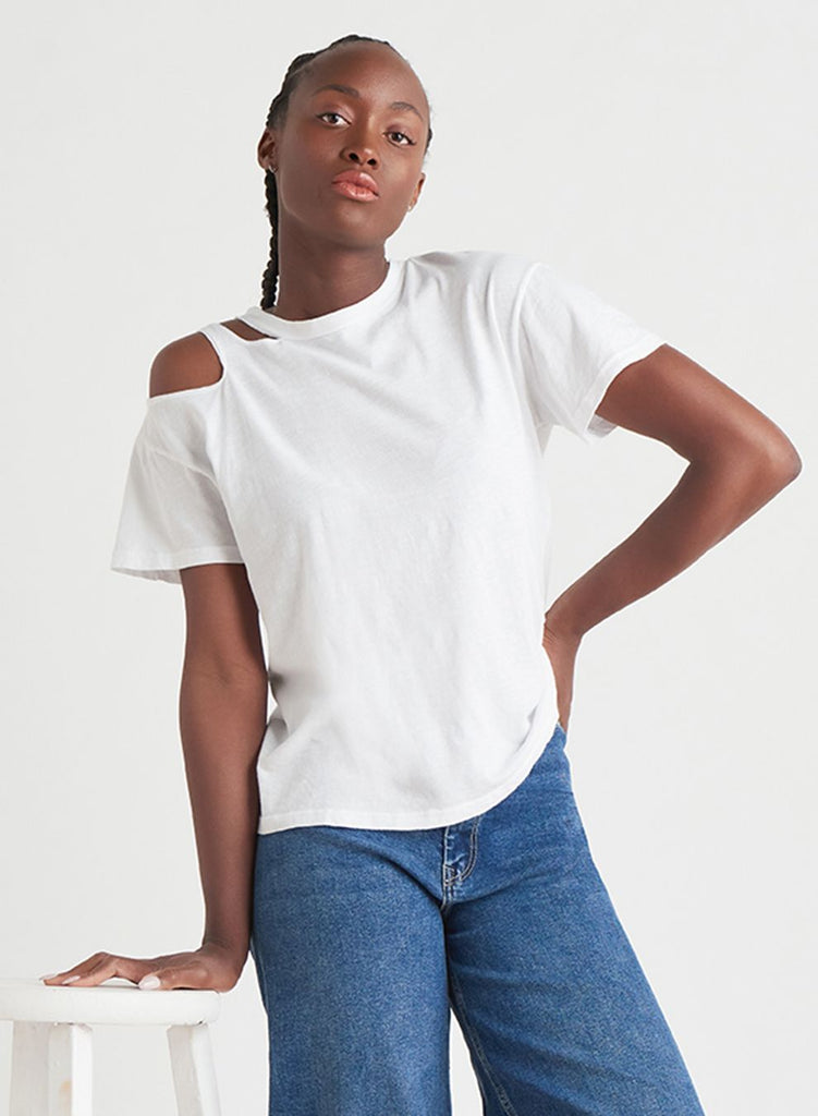 Shoulder Cut Out Tee – Four Seasons Clothing