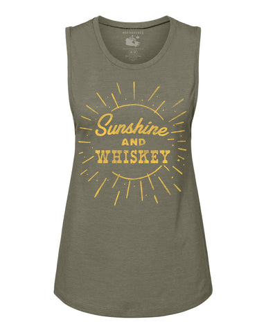 Sunshine & Whiskey Muscle Tank